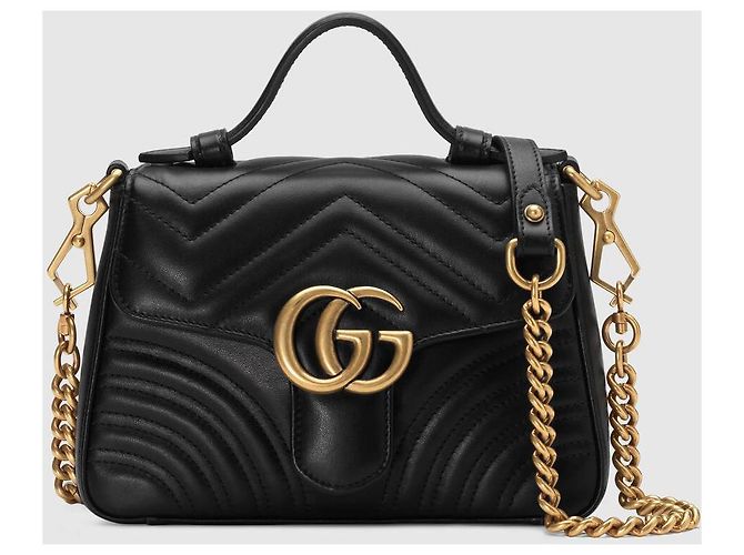 Gucci Mini bag in pelle gg marmont - vista 2
