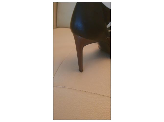 Gianna Meliani Décolleté in pelle nera 10 cm Nero - vista 8