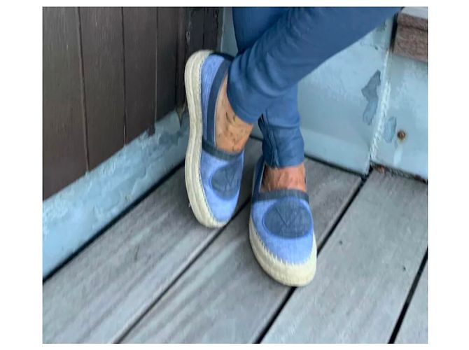 Louis Vuitton Alpercatas Azul - vista 2