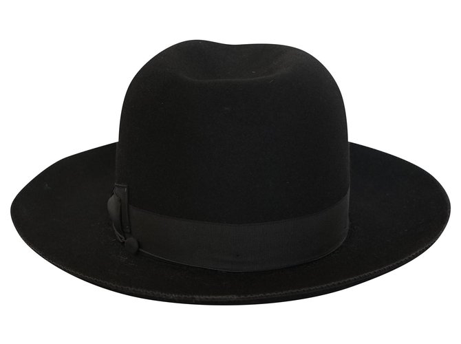 Borsalino Hats Black Wool ref.195795 - Joli Closet