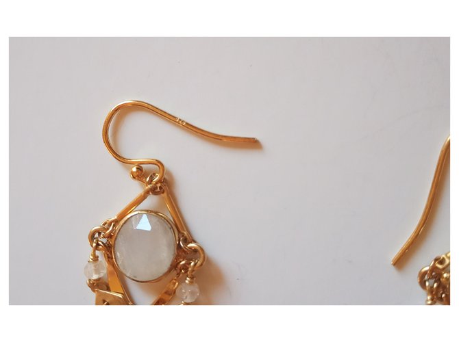 Chan Luu Aretes Blanco Dorado - vista 3
