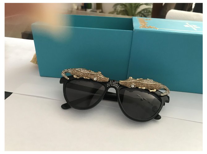 Anna Dello Russo pour H & M Gafas de sol Negro - vista 5