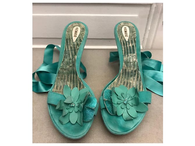 Vic Matié Türkis Sandalen - Ansicht 2