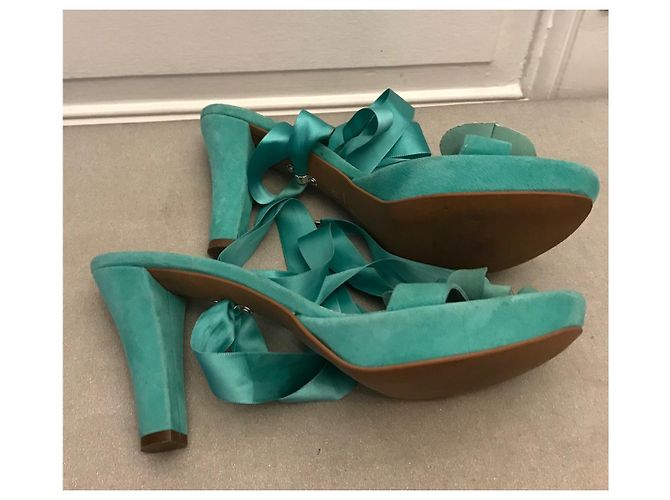 Vic Matié Türkis Sandalen - Ansicht 3
