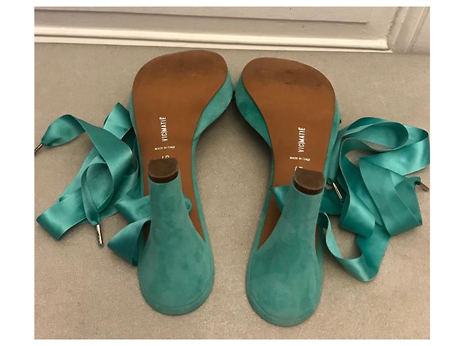 Vic Matié Türkis Sandalen - Ansicht 5