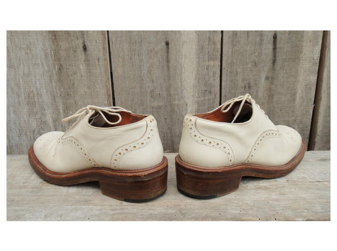 Vintage Richelieu Sartore p 36,5 Aus weiß - Ansicht 6