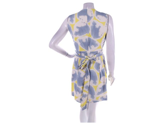 Diane Von Furstenberg Kleid Baumwolle Elastan Mehrfarbig Größe 6 Mehrfarben - Ansicht 2