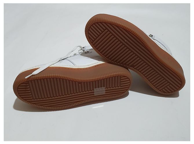 Sneakers Neil Barrett in pelle bianca Bianco - vista 5