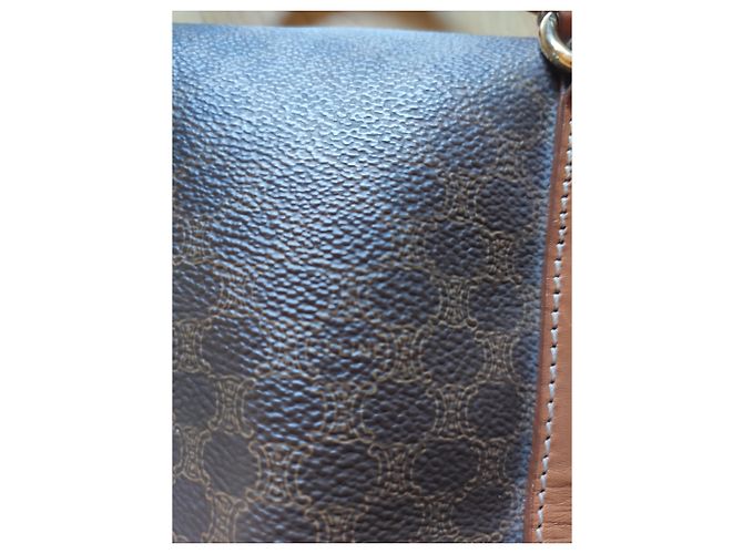 Triomphe Bolso de mano Céline Marrón Oscuro de Tela - vista 2