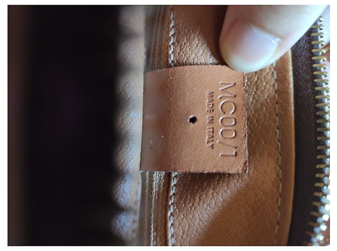 Triomphe Bolso de mano Céline Marrón Oscuro de Tela - vista 3