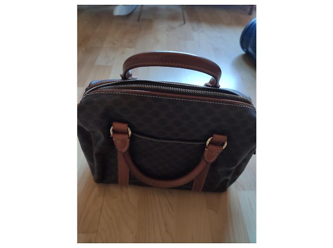 Triomphe Bolso de mano Céline Marrón Oscuro de Tela - vista 5