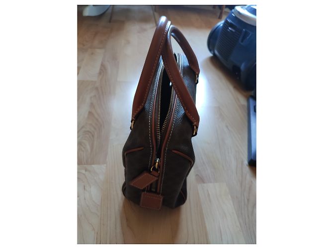 Triomphe Bolso de mano Céline Marrón Oscuro de Tela - vista 6