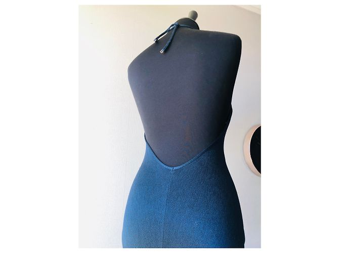 Dior Badeanzug Navy Blau CD Logo Denim Marineblau - Ansicht 10