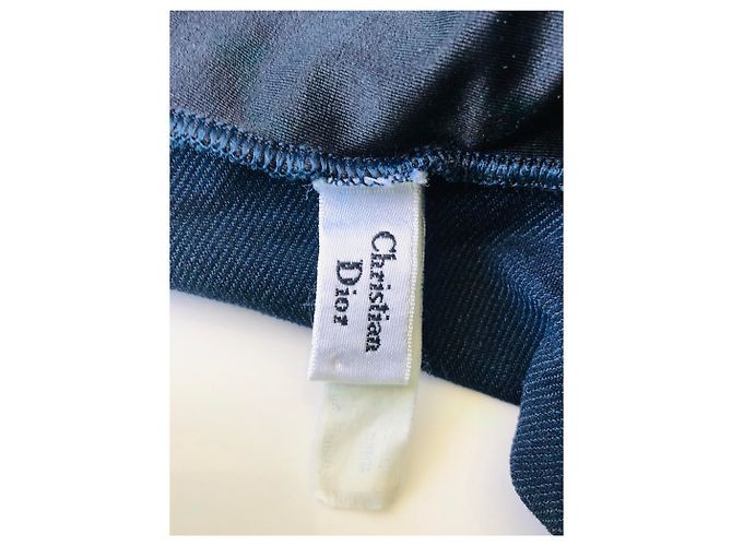 Dior Badeanzug Navy Blau CD Logo Denim Marineblau - Ansicht 14