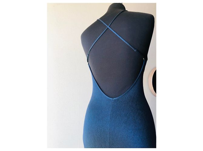 Dior Badeanzug Navy Blau CD Logo Denim Marineblau - Ansicht 8
