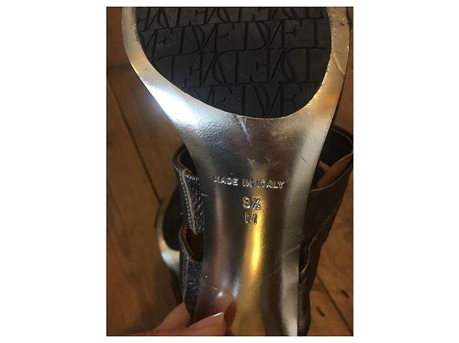 Diane Von Furstenberg Sandali metallici DvF Pava - vista 7
