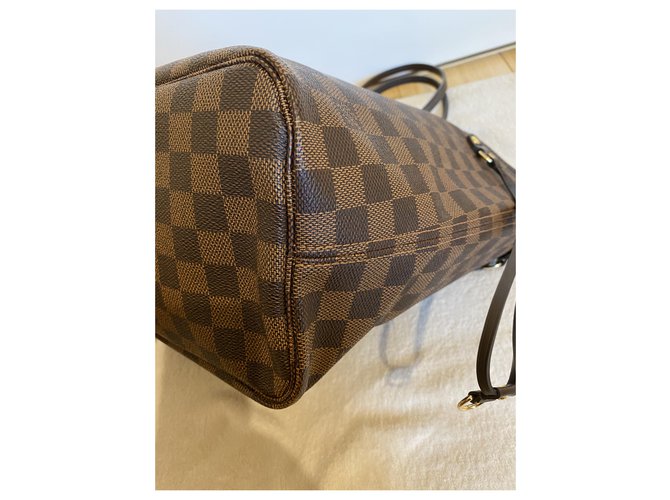 Louis Vuitton neverfull Mm bag Marrone - vista 3