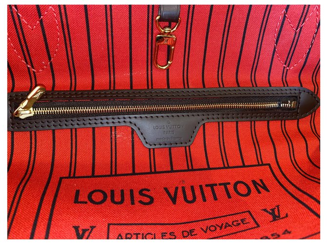 Louis Vuitton neverfull Mm bag Marrone - vista 7