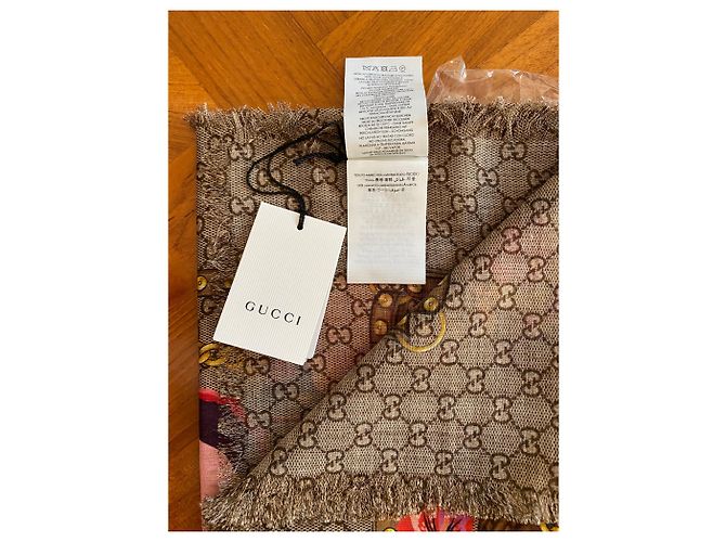 sciarpa gucci floreale nuova - vista 5