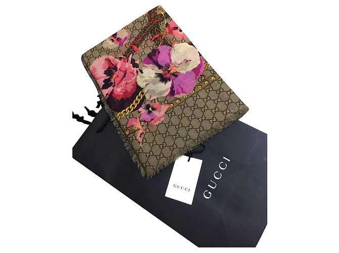 sciarpa gucci floreale nuova - vista 6