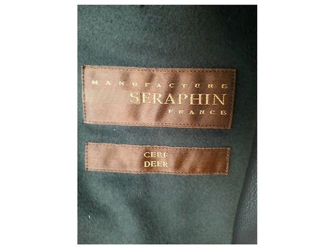 Autre Marque Séraphin Hirschledermantel Dunkelbraun - Ansicht 8