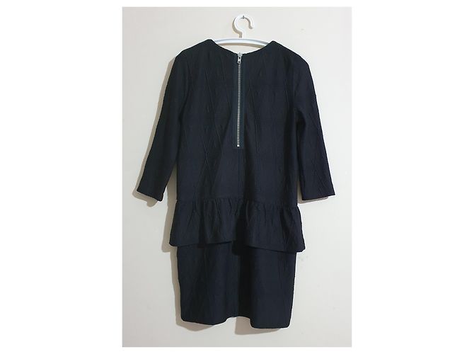 Ganni Tribe Jersey Kleid Schwarz - Ansicht 2