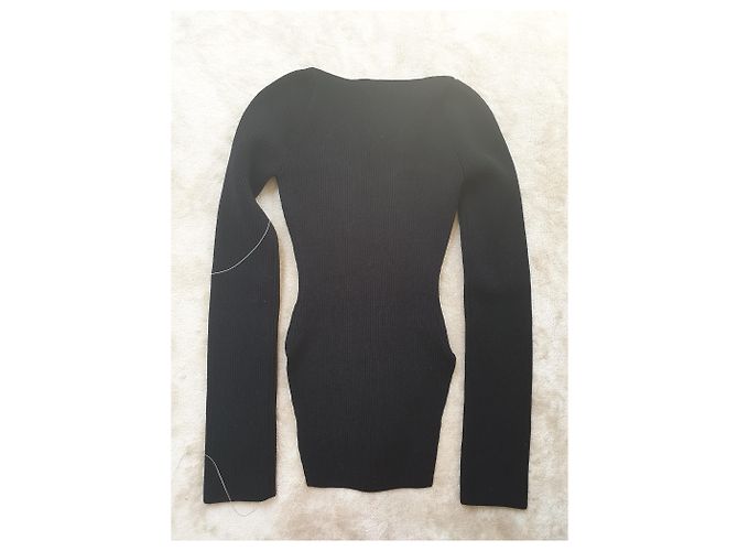 Autre Marque Top Khaite Negro de Viscosa - vista 3