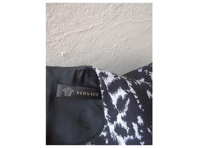 Abito Versace in seta e lana Multicolore - vista 6