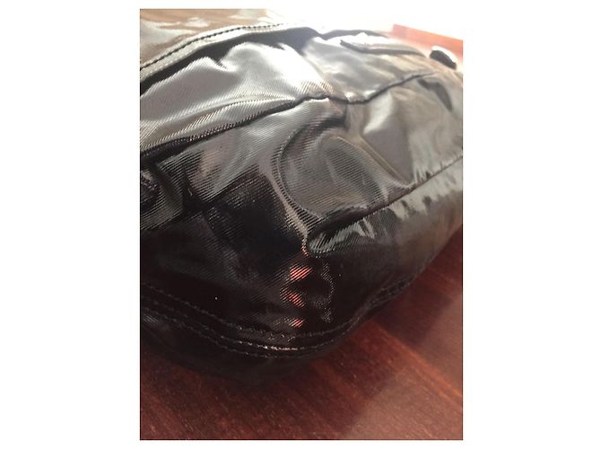 Borsa tote Tod's in vernice nera Nero - vista 10