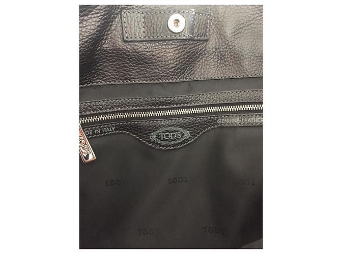 Borsa tote Tod's in vernice nera Nero - vista 8