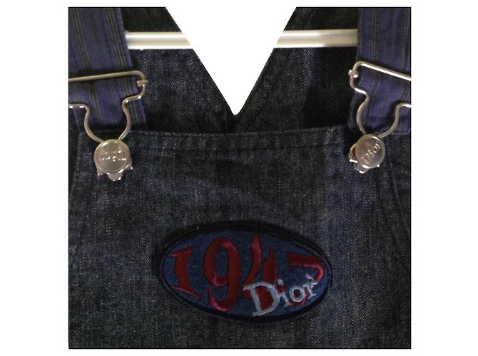 Combinaison Baby Dior en denim bleu 18 mois - vue 4