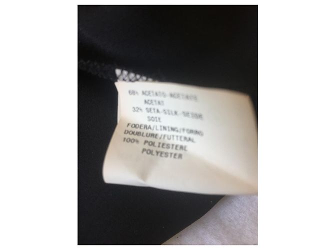 Falda de seda Armani Collezione Negra IT 40 Negro - vista 3