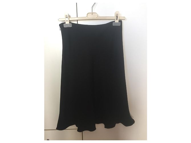 Falda de seda Armani Collezione Negra IT 40 Negro - vista 5