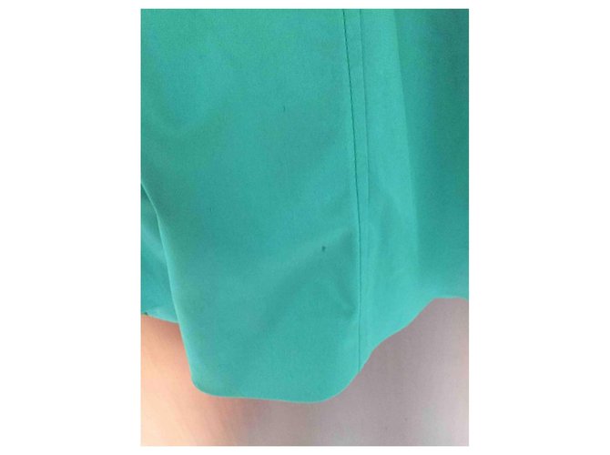 Abrigo de seda verde esmeralda D&G - vista 6
