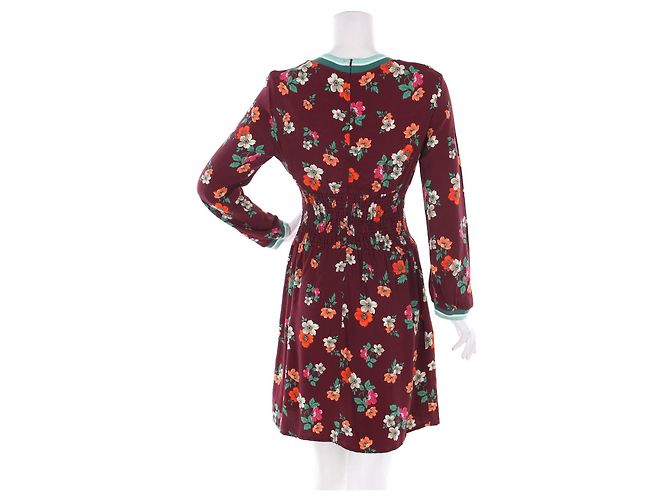 Maje Blumenkleid aus Viskose Mehrfarben - Ansicht 2