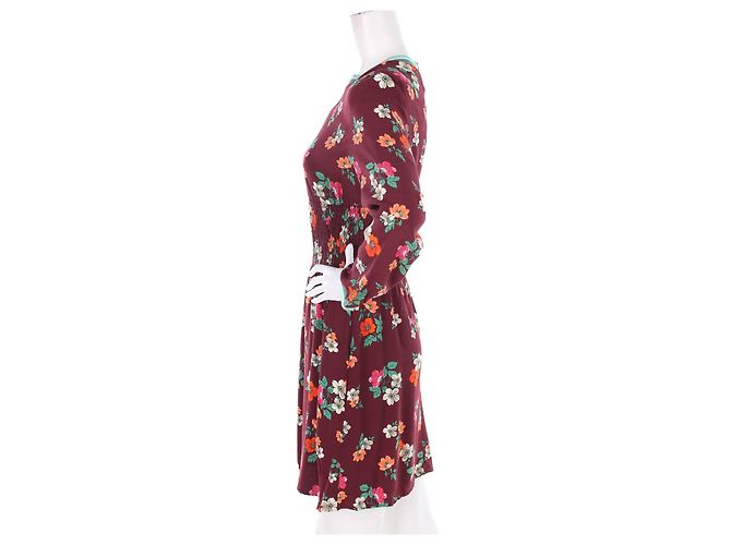 Maje Blumenkleid aus Viskose Mehrfarben - Ansicht 3