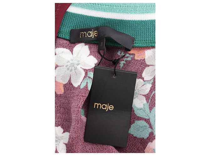 Maje Blumenkleid aus Viskose Mehrfarben - Ansicht 4