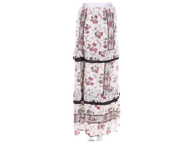 Falda floral Club Monaco de viscosa y poliamida Multicolor - vista 2