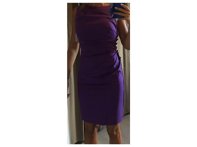 Vestido Christian Dior de algodón morado Púrpura - vista 4