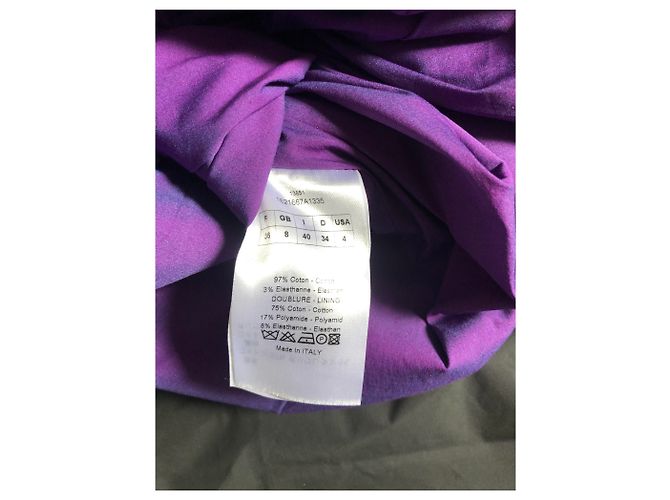 Vestido Christian Dior de algodón morado Púrpura - vista 5