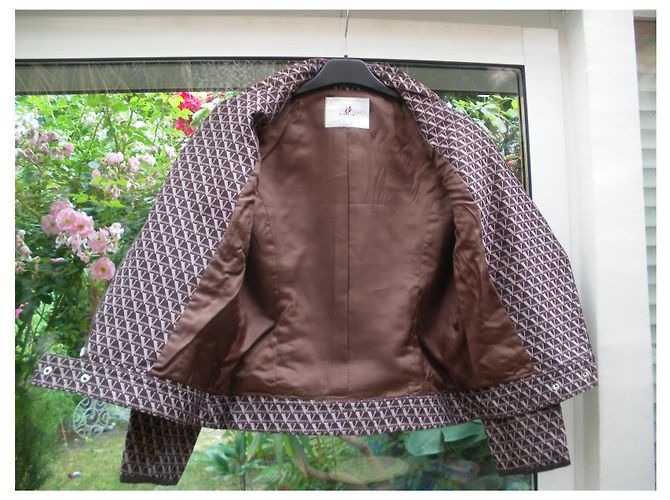 Autre Marque Vertigo Perfecto Biker Jacke Braun - Ansicht 3