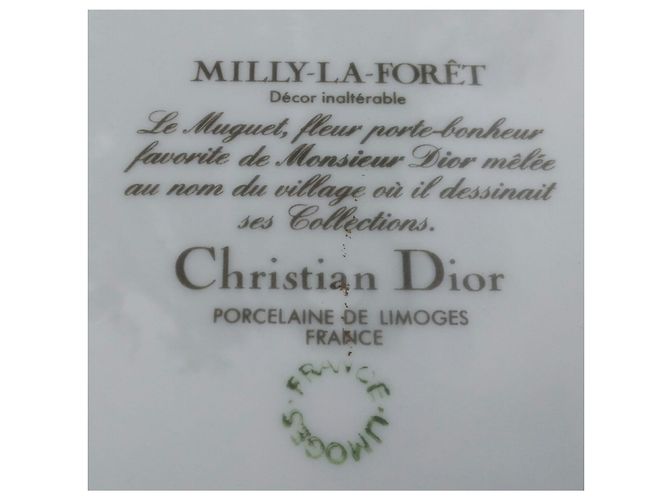6 Christian Dior plates, "Milly-la-forêt" decor - view 3