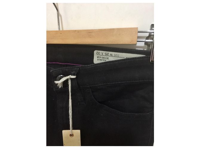 Vaqueros elásticos Diesel Super Skinny Nuevo Negro - vista 3