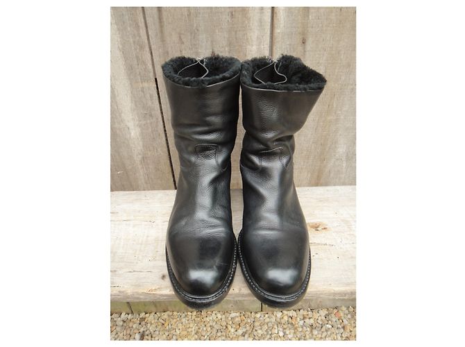 Sartore p botas de piel 36,5 Negro - vista 4