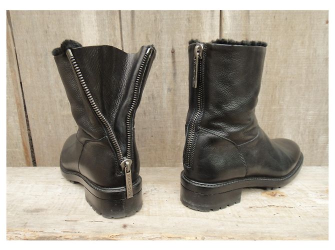 Sartore p botas de piel 36,5 Negro - vista 5