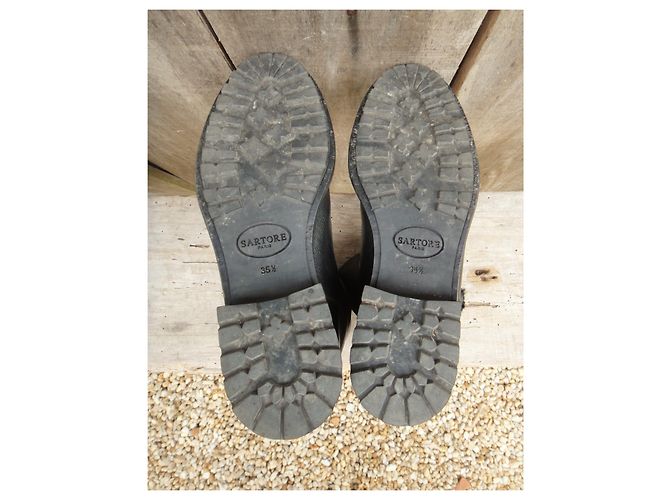 Sartore p botas de piel 36,5 Negro - vista 7