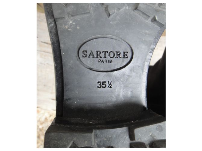 Sartore p botas de piel 36,5 Negro - vista 8