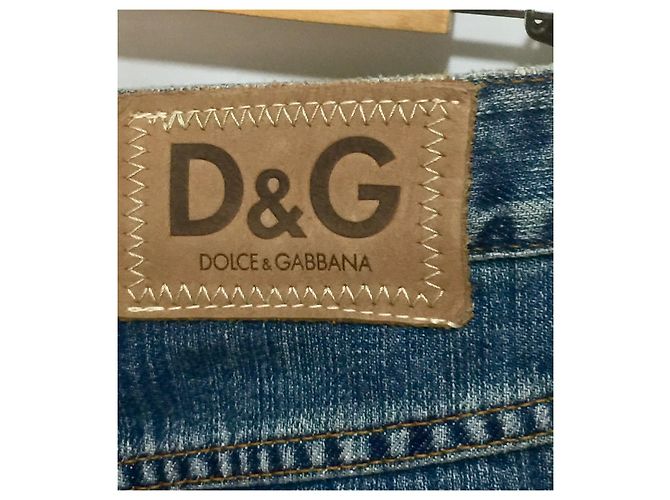 D&G Distressed Bootleg Jeans Blau - Ansicht 3