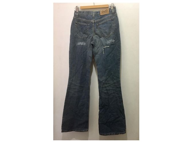 D&G Distressed Bootleg Jeans Blau - Ansicht 4