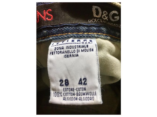 D&G Distressed Bootleg Jeans Blau - Ansicht 6